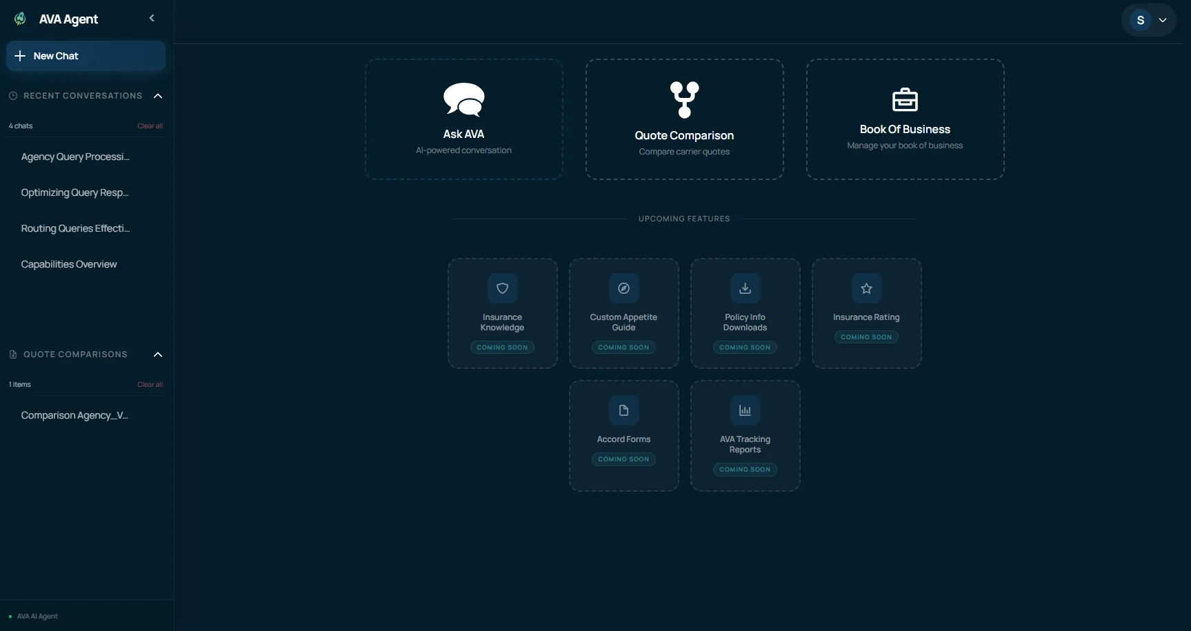 ASK AVA interface
