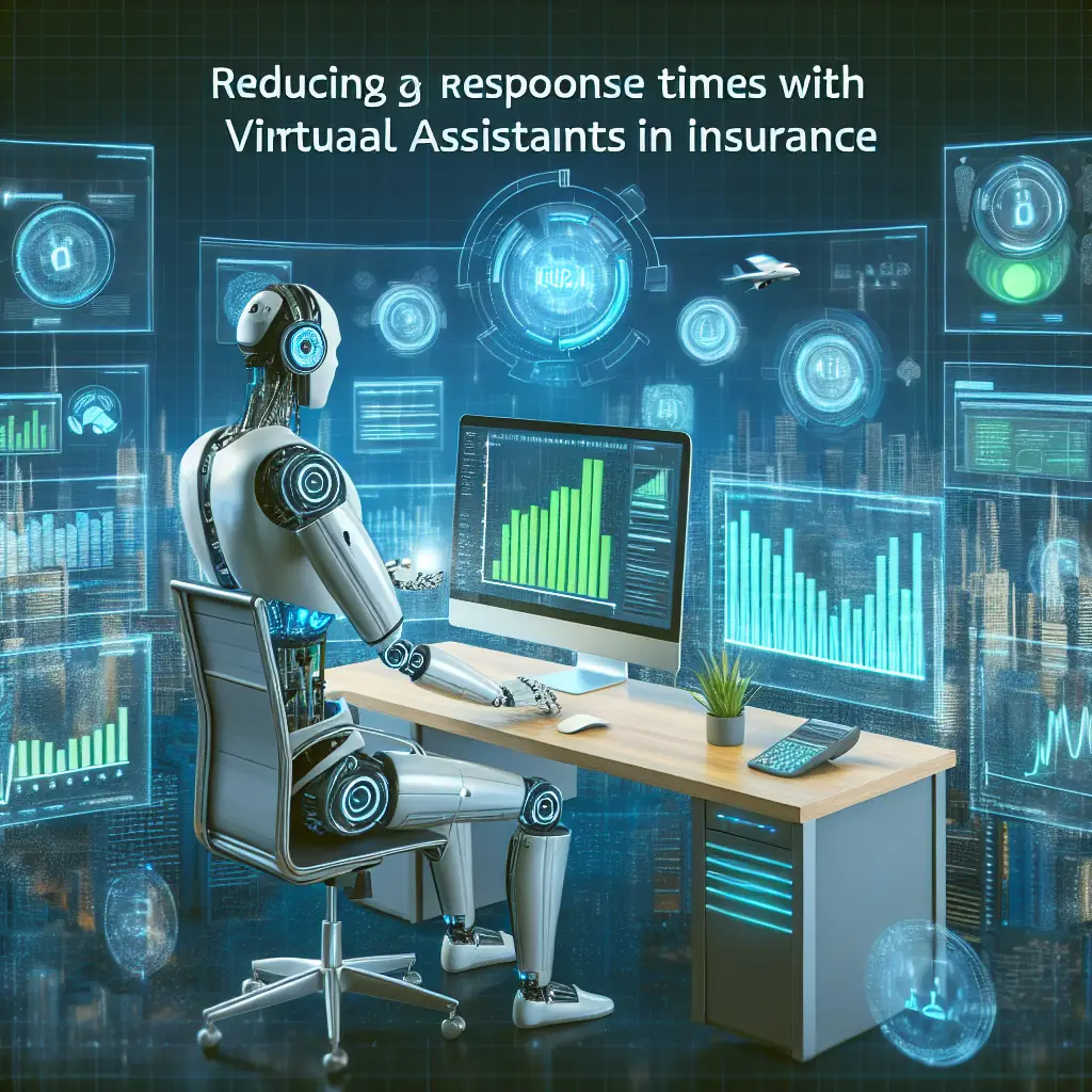 Artistic picture depicting Reducing response times with virtual assistants in insurance for Agency VA and the AVA remote worker software.